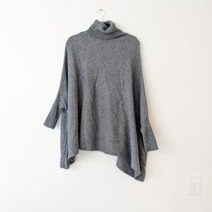 Suzy D London bat wing viscose wool sweater poncho